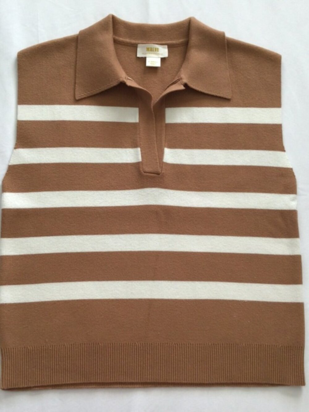 ANTHRO Sleeveless Collared Sweater Sz XS
